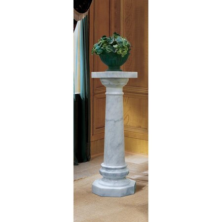Design Toscano Opulent Versailles Natural Marble Column: White BX2040